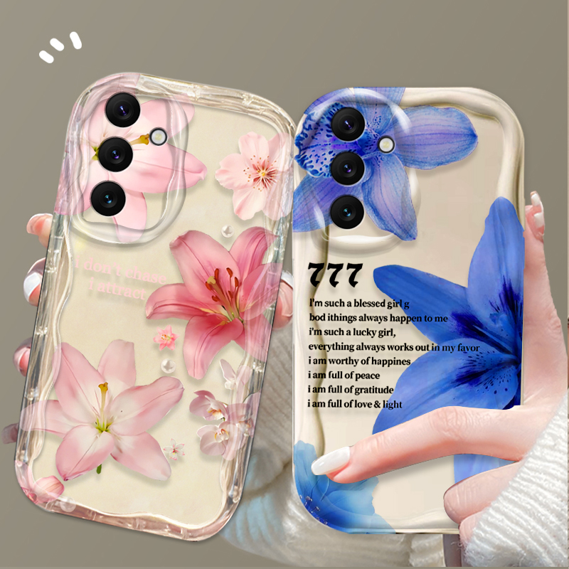Phone Cases Pink - Casing Ponsel Pola Bunga Lily Pink