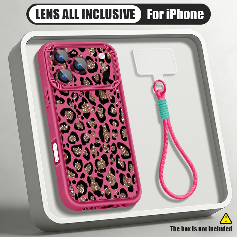 Phone Cases Iphone 17 - Casing Ponsel Motif Macan Tutul Cokelat