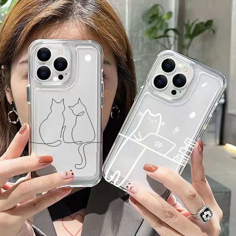 Phone Cases Xiaomi 14T - Casing Ponsel Anti Jatuh Motif Kucing