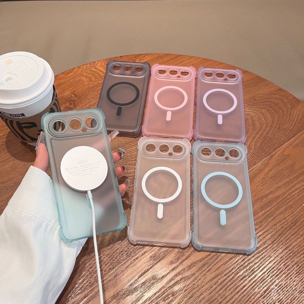 Matte Frosted Case - Casing Ponsel Magnetik Bening Matte Frosted