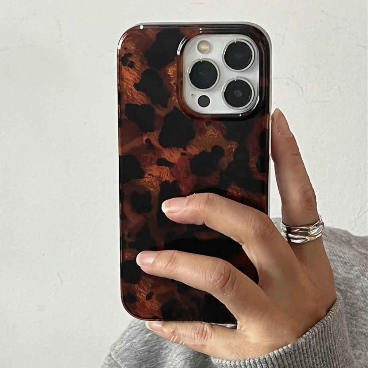 Phone Cases Xr Iphone - Casing Ponsel Laser Tekstur Amber Retro