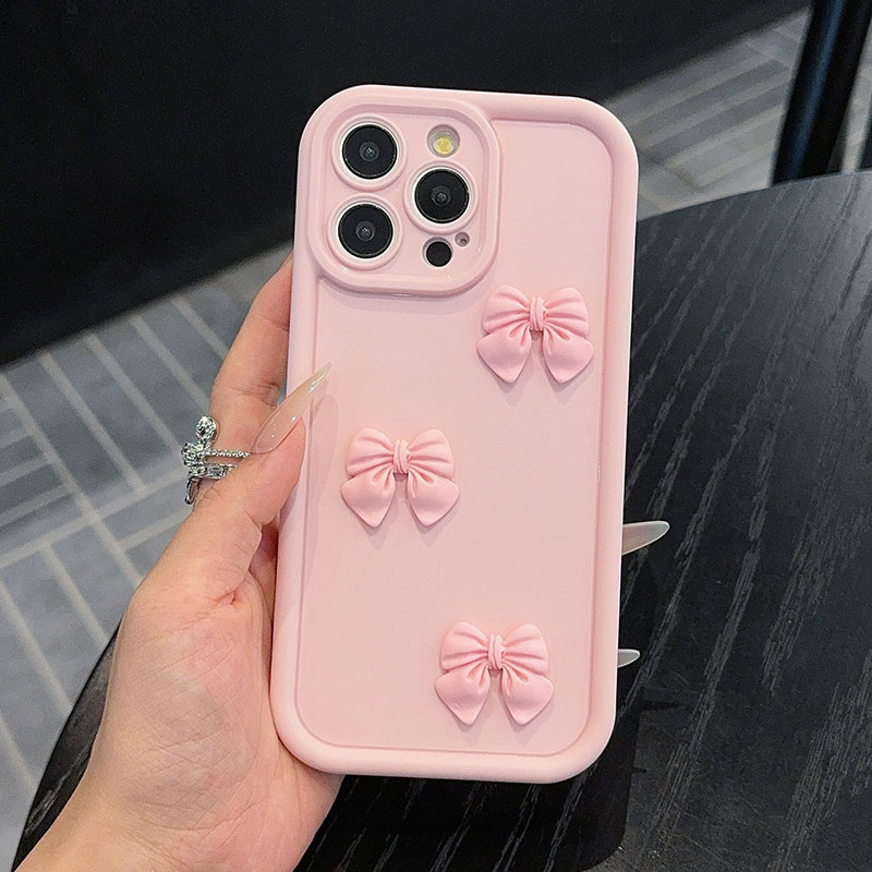 Phone Cases Pink - Casing Ponsel Pink Bow Tie Untuk