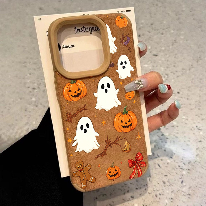Phone Cases Xr Iphone - Casing Ponsel Motif Labu Hantu Lucu