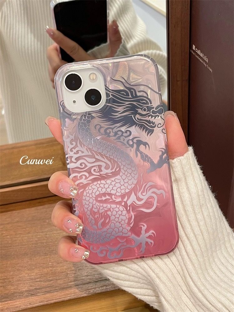 Casing Ponsel Pola Loong Cina  - Phone Cases Pink ulasan dan harga