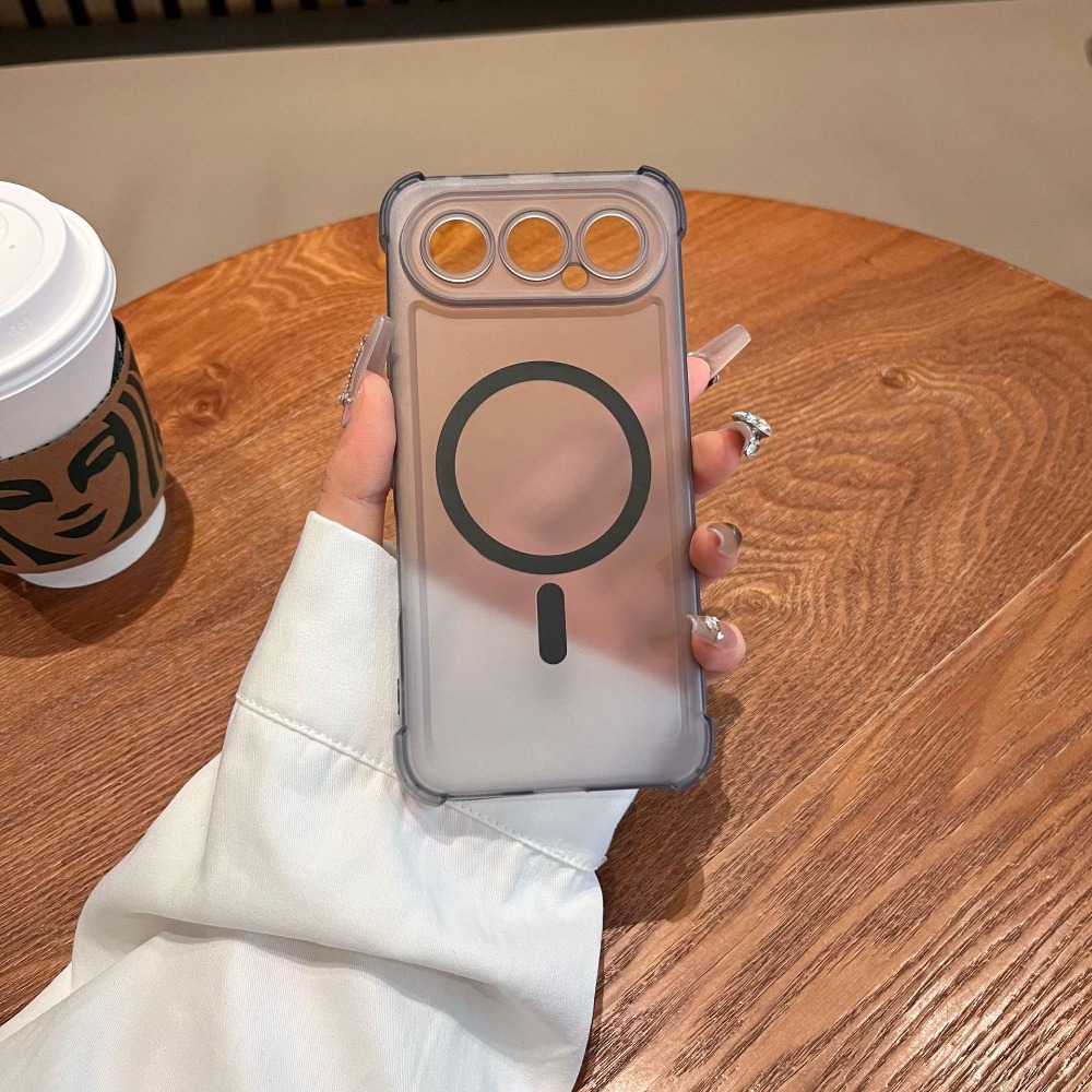 Casing Ponsel Magnetik Bening  - Matte Frosted Case ulasan dan harga