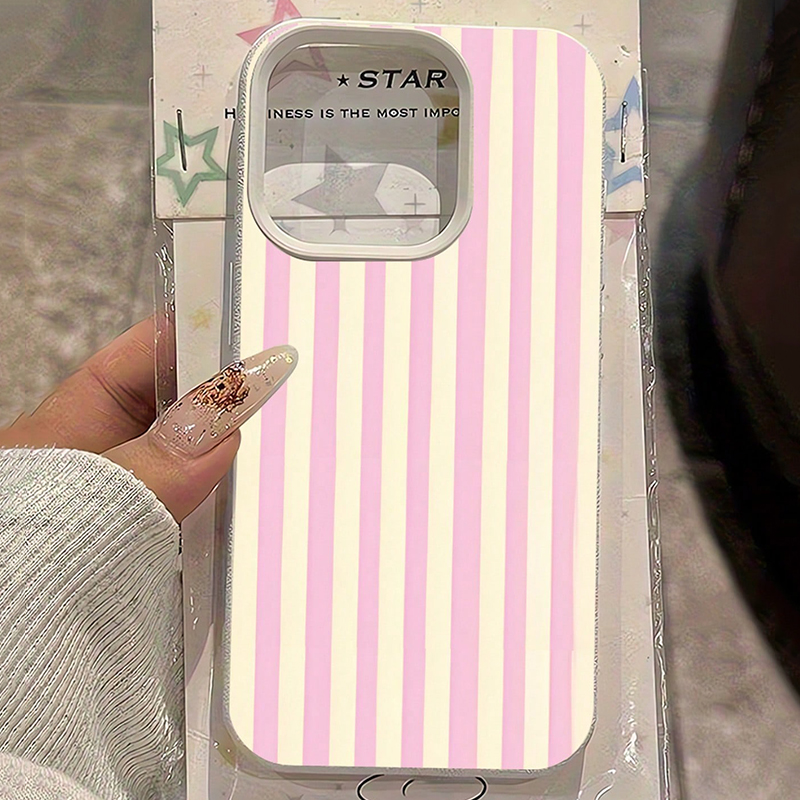 Casing Ponsel Motif Leci Garis - Phone Cases Pink ulasan dan harga
