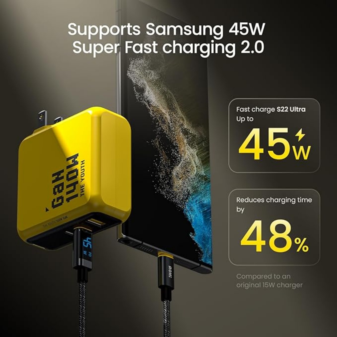 AOHI Youth 140W GaN Charger PD - Phone Cases Quick Delivery ulasan dan harga