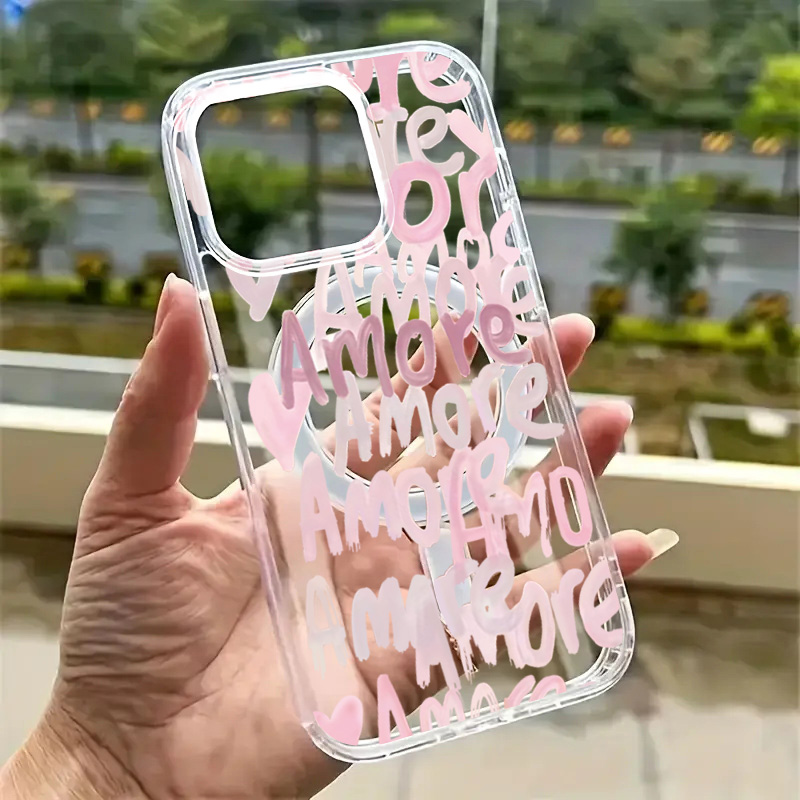 Casing Ponsel Amore-Love Roman - Phone Cases Pink ulasan dan harga