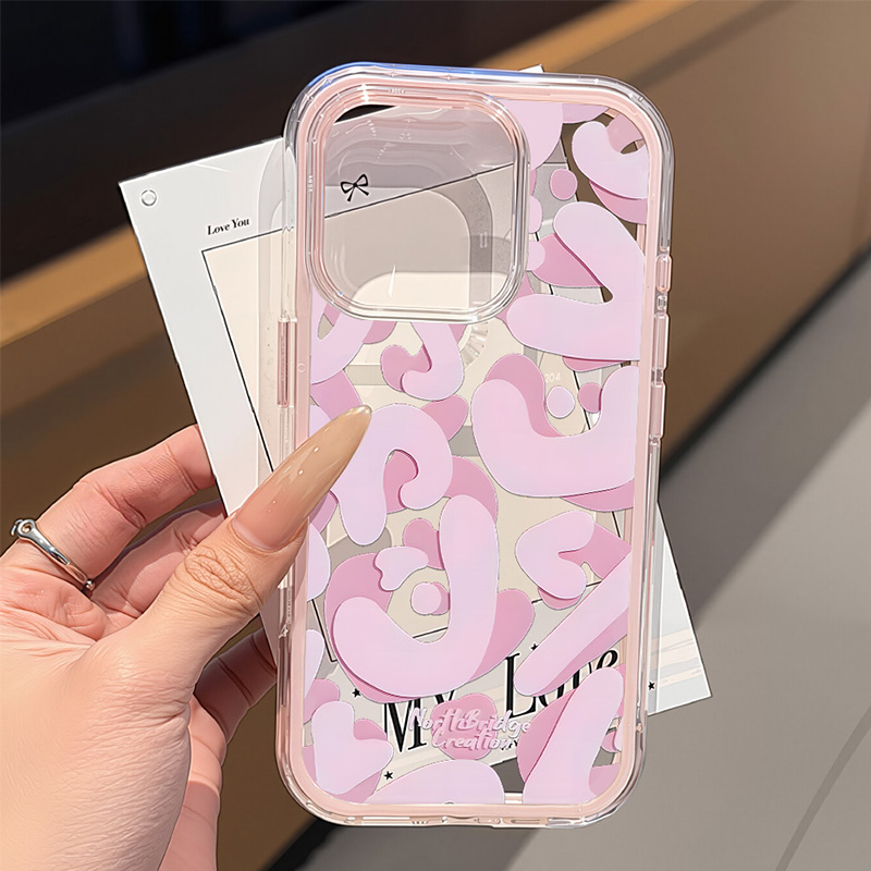Casing HP Transparan untuk iPh - Phone Cases Pink ulasan dan harga