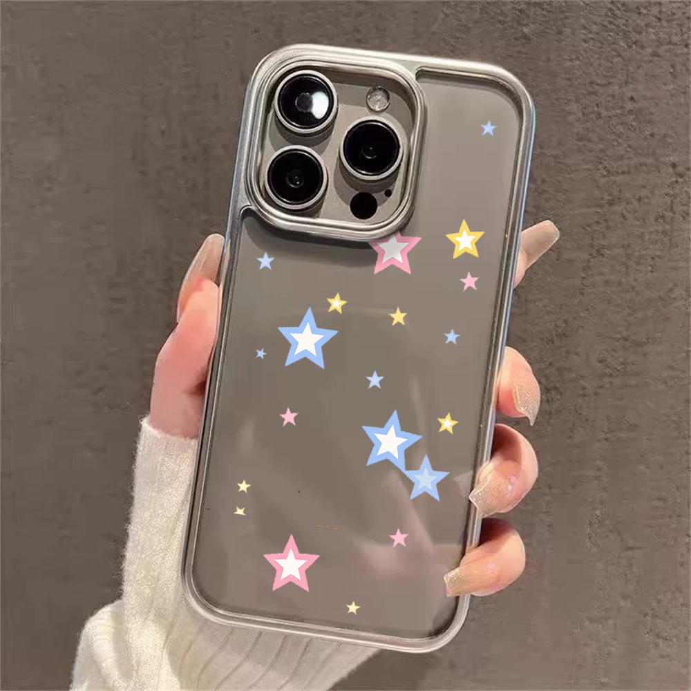 Casing Transparan Y2K Stars Fa - Phone Cases Store ulasan dan harga
