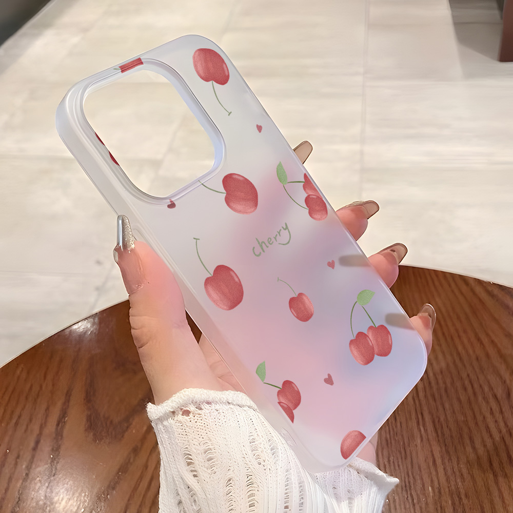 Casing Ponsel Cherry Frosted U - Matte Frosted Case ulasan dan harga